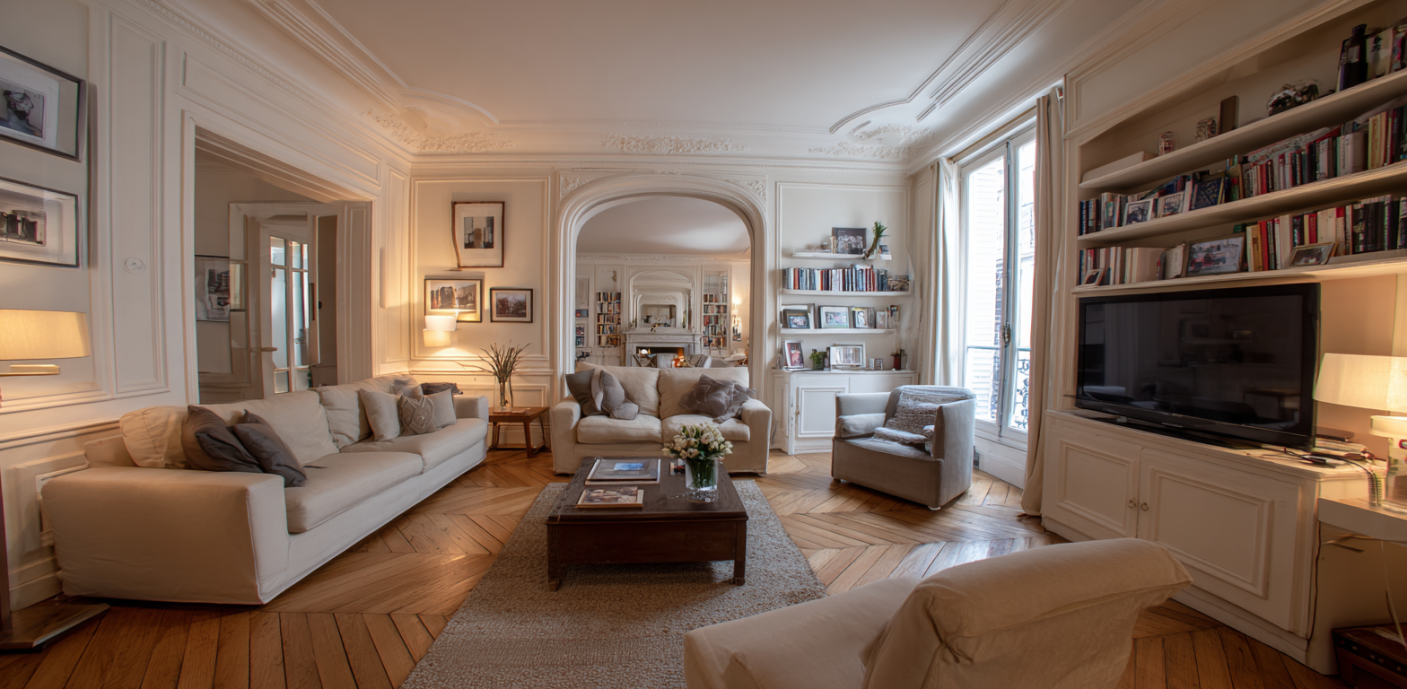 Appartement parisien lumineux